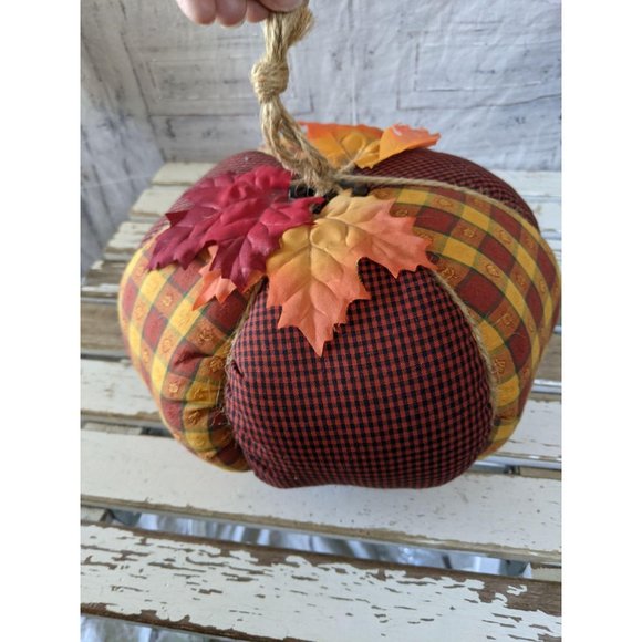 Folk art country pumpkin Thanksgiving fall decor h - Picture 4 of 6